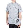 thumbnail image 1 of Men’s Shark Print Button Up Shirt – Casual Novelty Collared Top for Beach, Fishing, Vacations & Parties – Sizes S–4XL, 1 of 6