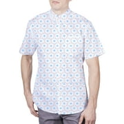 Visive Mens Big And Tall Short Sleeve Button Shirt, Printed Stars Shirts