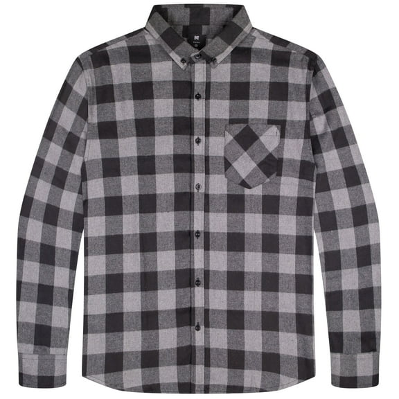 Visive Mens Flannel Shirts Long Sleeve Big And Tall Heavy Shirt For Men