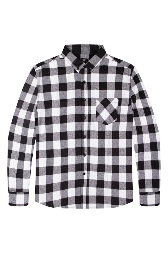 Mens Flannel Shirts Long Sleeve Big And Tall Heavy Shirt For Men