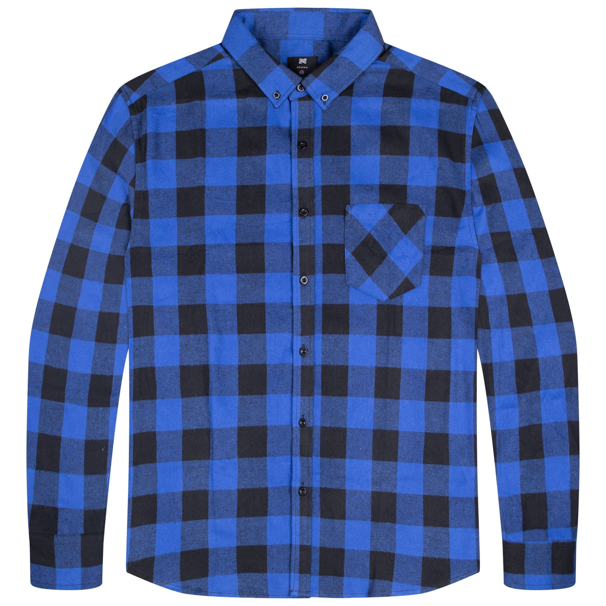 Visive Mens Flannel Shirts Long Sleeve Big And Tall Heavy Shirt For Men ...
