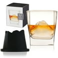 thumbnail image 1 of Viski 2-Piece Mountain Ice Mold with Whiskey Glass Set, Party Gifts for Men, 1 of 7