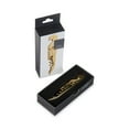 thumbnail image 1 of Viski 24k Gold Corkscrew Wine Opener with Foil Cutter, Manual Bottle Opener, 1 of 7