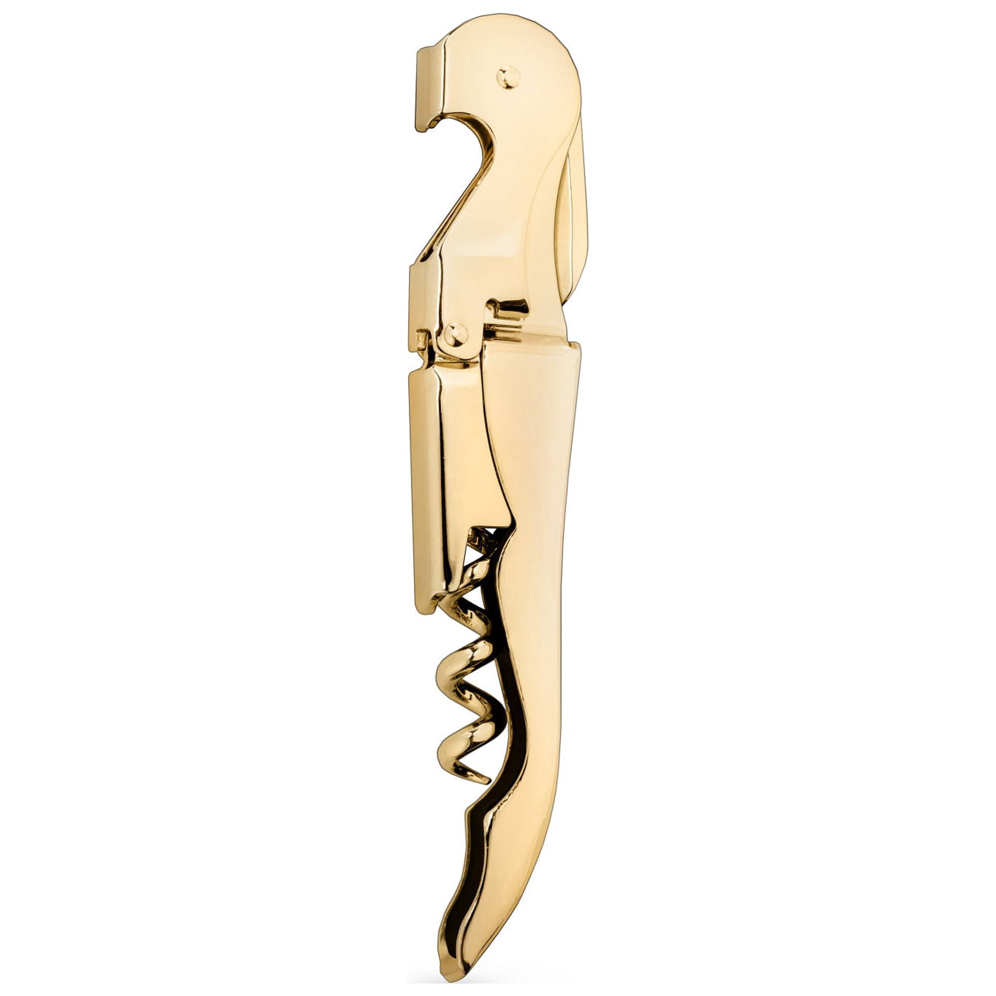 Black Double-Hinged Corkscrew Wine Key