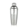 thumbnail image 1 of Viski Admiral Hammered Stainless Steel Cocktail Shaker, Home Bar Gifts 24oz, 1 of 7