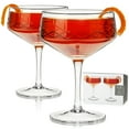 thumbnail image 1 of Viski Admiral Coupe Glasses, Manhattan Champagne Glasses, 7 oz, Set of 2, 1 of 6