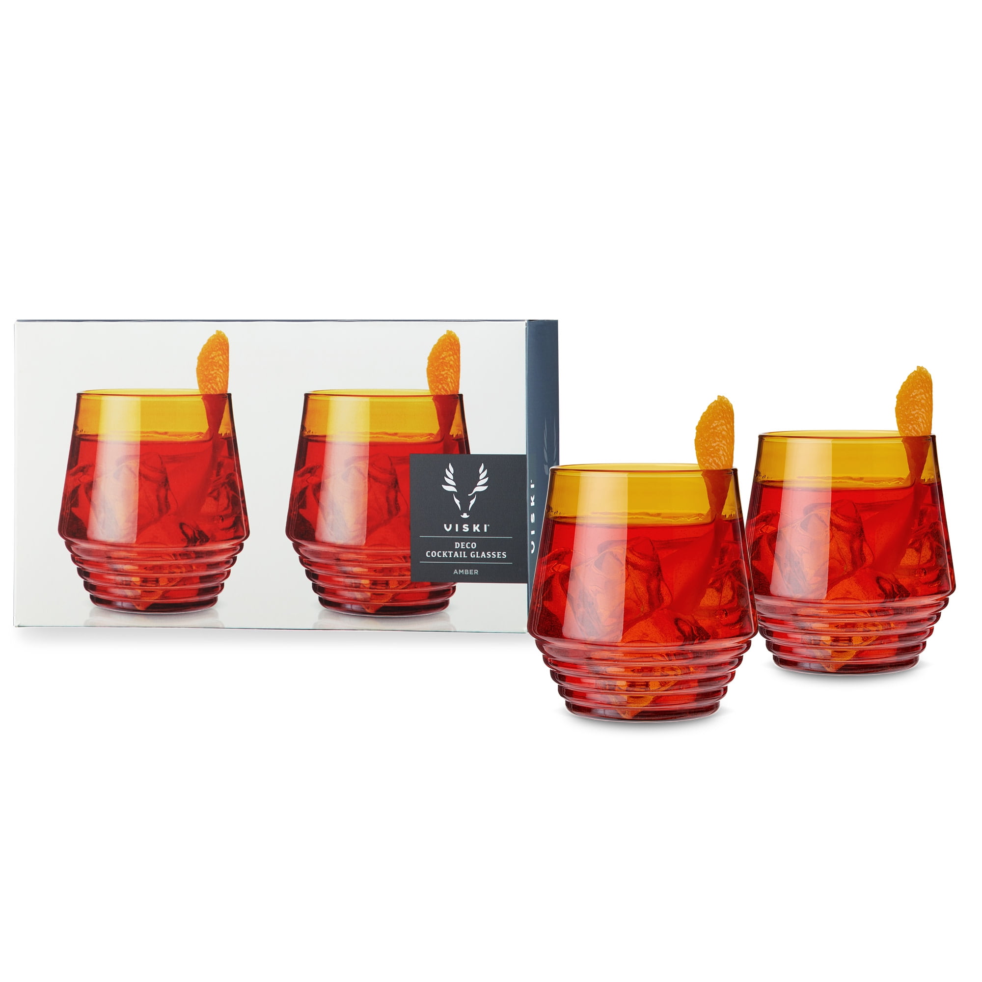 Amber Deco cocktail glasses Amber Deco cocktail glasses