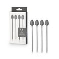 thumbnail image 1 of Viski Stainless Steel Cocktail Picks, Metal Drink Skewers, Toothpicks Black, 1 of 7