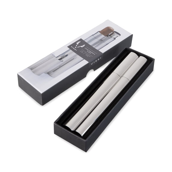 Viski Cigar Holder with 2oz Flask for Liquor, Whiskey, Vodka, Gifts for Men