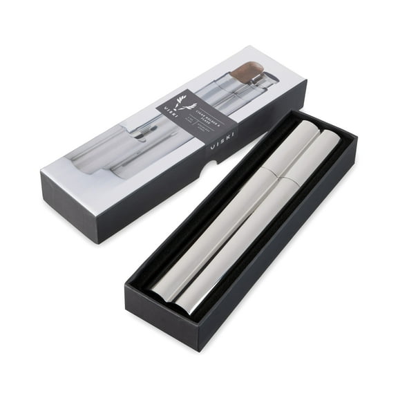 Viski Cigar Holder with 2oz Flask for Liquor, Whiskey, Vodka, Gifts for Men