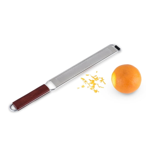 Viski Acacia Citrus Zester for Lemon Lime, Orange, Nutmeg, Kitchen Home Bar