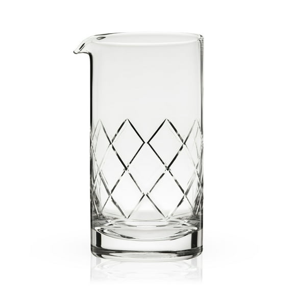 Viski Large Crystal Mixing Cocktail Glass, Home Bar, Bartender Gifts, 26oz