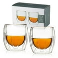 thumbnail image 1 of Viski Double-Walled Spirits Drinking Glasses, Liquor Glasses 8.5oz Set of 2, 1 of 8