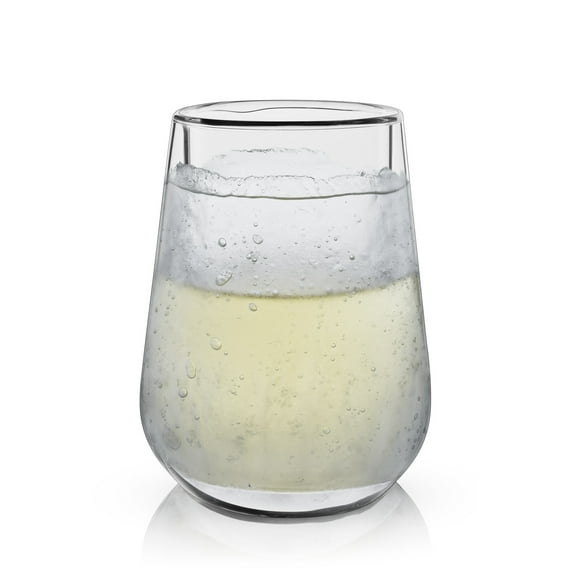 Viski Glacier Chilling Wine Glass for Freezer with Active Cooling Gel, 8oz