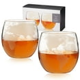 thumbnail image 1 of Viski Globe Glass Tumblers for Cocktails, Whiskey, Margarita, 10oz Set of 2, 1 of 7