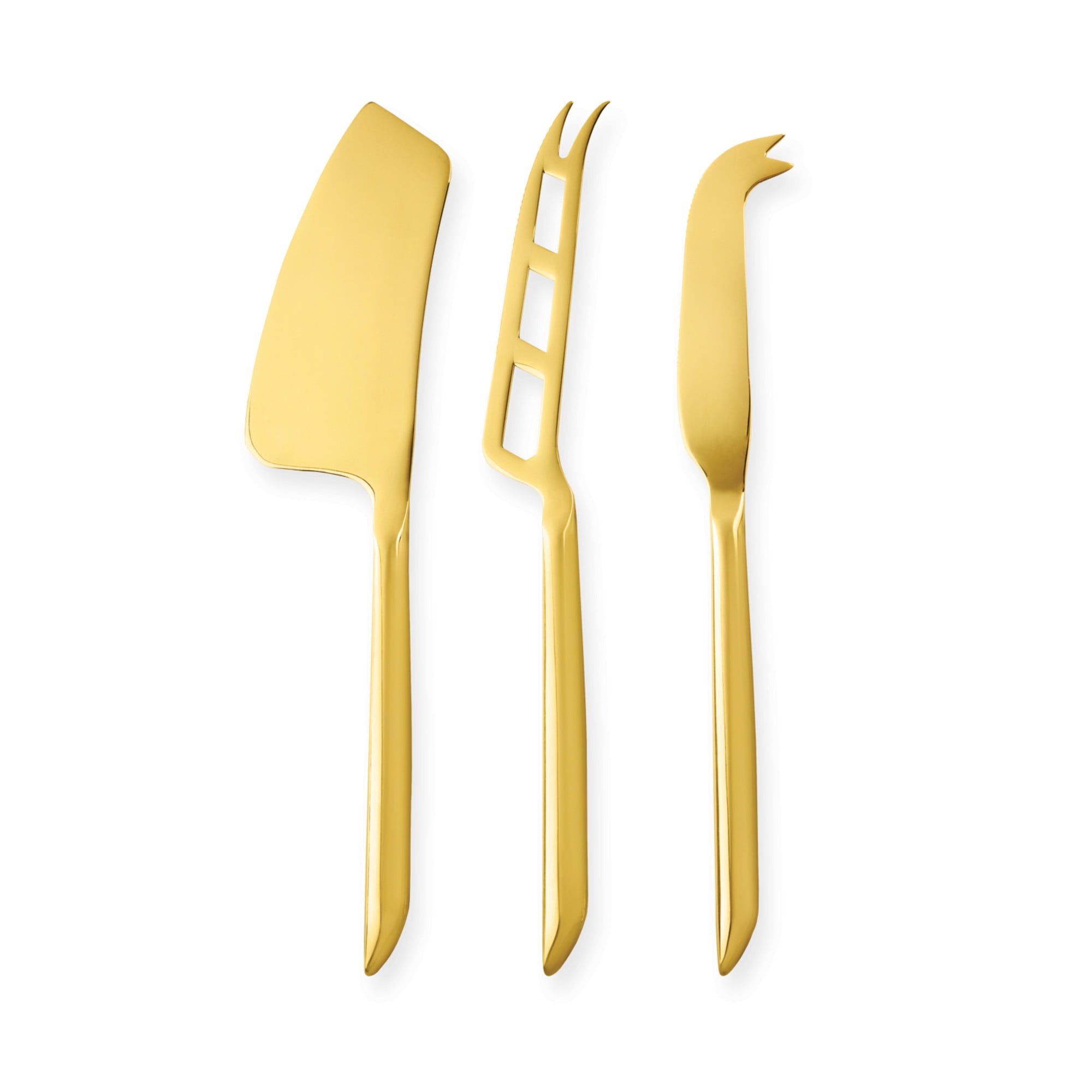 Belmont Cheese Knives in Gold Set of 3
