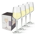 thumbnail image 1 of Viski Inez Crystal Chardonnay Wine Glasses, Wedding Gifts, 15oz Set of 4, 1 of 11