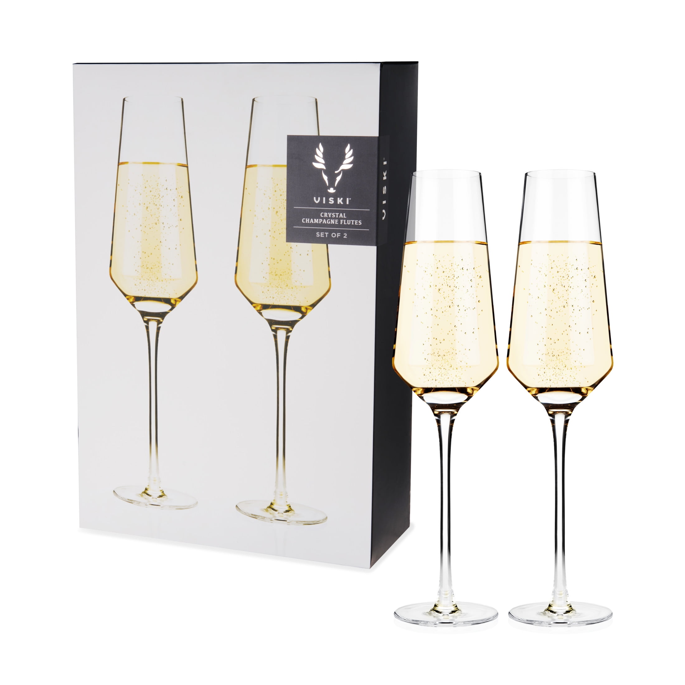 Viski Raye Champagne Flutes