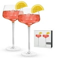 thumbnail image 1 of Viski Angled SAmaro Spritz Cocktail Glasses for Party Gifts, 16oz Set of 2, 1 of 7