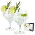 thumbnail image 1 of Viski Raye Angled Gin and Tonic Glasses, Wedding Gifts, 14oz Set of 2, 1 of 6