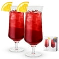 thumbnail image 1 of Viski Raye Hurricane Glasses for Tropical Drinks, Summer, 14oz Set of 2, 1 of 6