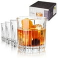 thumbnail image 1 of Viski Reserve Crystal Rocks Glasses Bourbon, Whiskey Glasses, 12oz Set of 4, 1 of 7