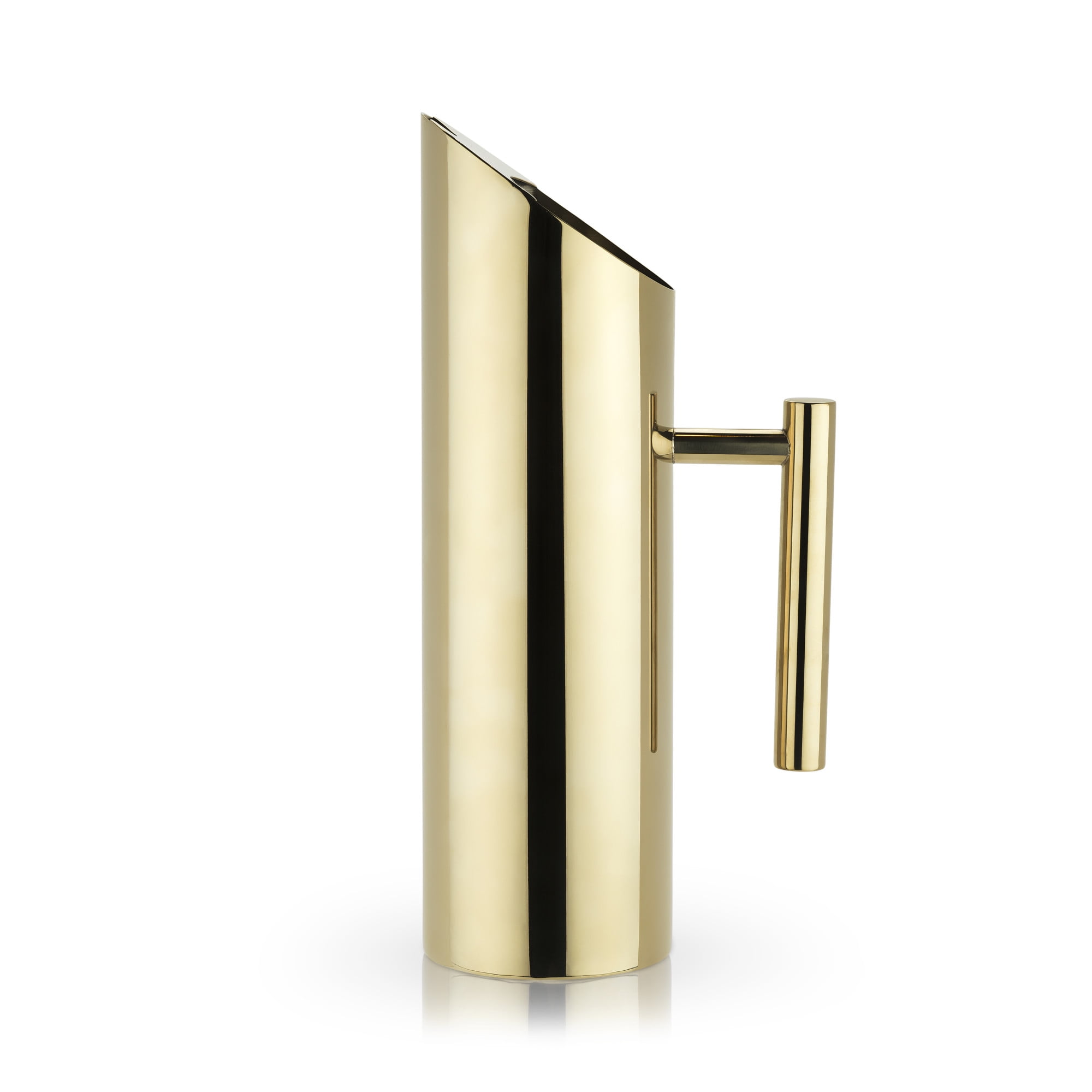 Gold Plated Modern Stainless Steel Pitcher with Handle