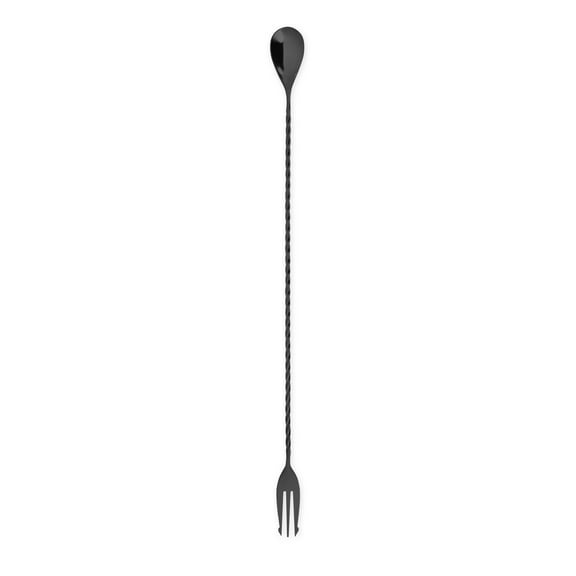 Viski Trident Stainless Steel Bar Spoon for Cocktails, Iced Coffee Home Bar