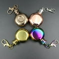 thumbnail image 1 of Visland 1 Oz Stainless Steel Hip Flask with Keychains Leak-proof Travel Bottle Wine Flask for Office, 1 of 6