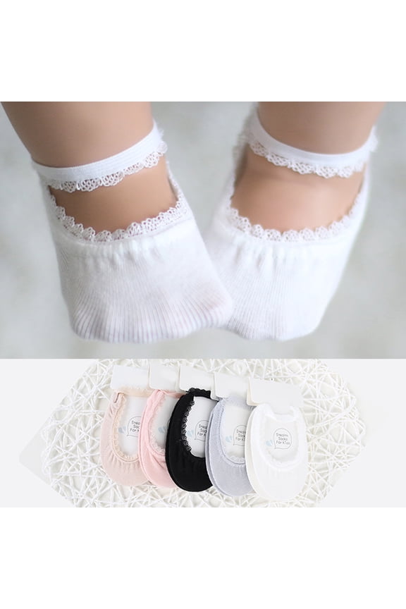 1 Pair Infant Toddler Lace Socks Baby Girl Breathable Elastic Socks Little Girl Princess Lace Crew Socks