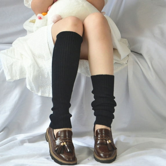 Visland 1 Pair Women Knit Leg Warmers Winter Warm Long Boot Socks