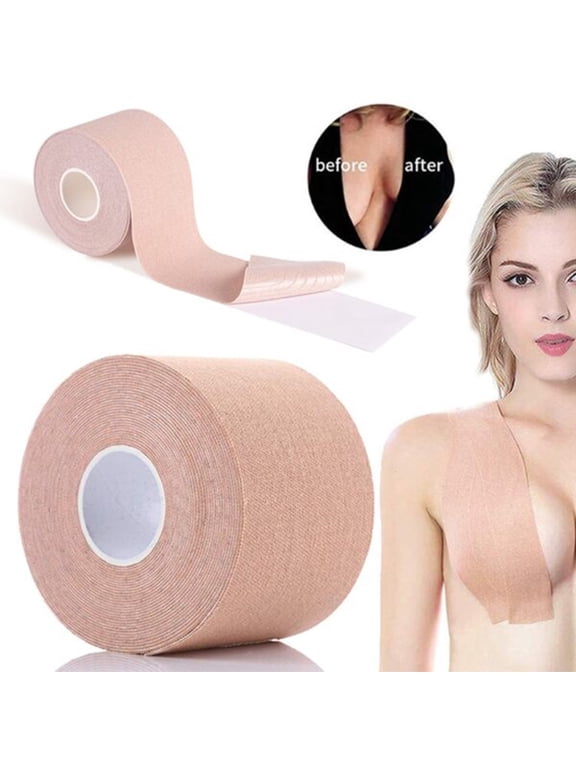 1 Roll 2.5/3.8/5/7.5/10CM Breathable Breast Lift Tape Athletic Tape Convenient Adjustable Pad Nipple Cover Invisible Boobs Tape