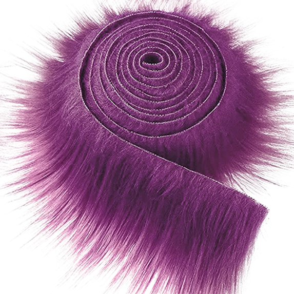 Visland 1 Roll Plush Ribbon Vintage Handmade Easy to Cut DIY Various Festival Dwarf Dolls Trimming Fabric for Scarf