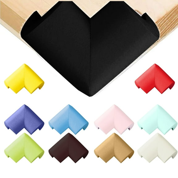 Visland 10/20Pcs Colorful Corner Guards，Table Corner Protectors,Colorful Edge Bumpers,High Resistant Adhesive Gel,Corner Protector for Baby,Kids,Furniture,Cabinet,Glass,Coffee Table