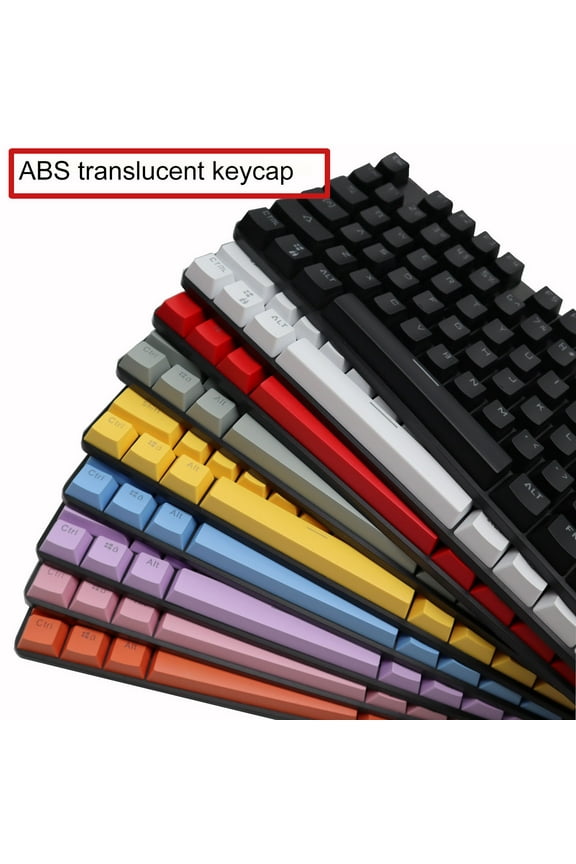 104Pcs Gaming Keyboard Caps,Universal Keycaps for Mechanical Keyboard,ABS Backlight Wear-Resistant Key Caps Replacement Keyboard Accessories