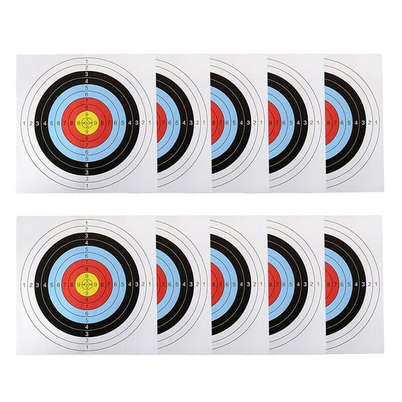 Visland 10PCS 40x40cm Shooting Target Paper Hunting Practice Archery Targets Arrow Bow
