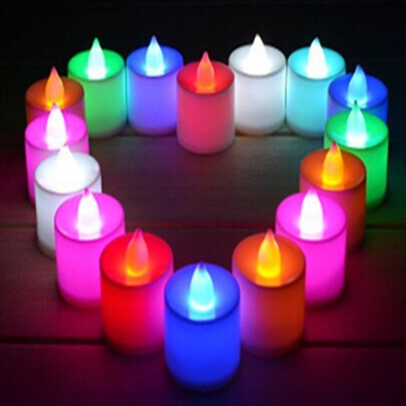 Visland 10PCS Battery Tea Lights - LED Tea Lights Realistic and Bright Flickering Holiday Gift Operated Flameless LED Tea Light for Seasonal & Festival Celebration