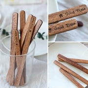 Visland 10Pcs Coffee Stirrer Reusable Multifunctional Wood Convenient Stirring Stick Mudder for Coffee & Cocktail