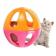 Visland 10pcs Cat Toy Ball With Bell,Pet Toy Cat Bell Ball Cat Toy With