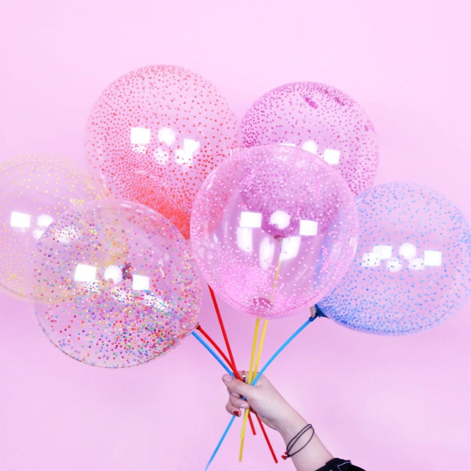 Large Clear Balloons for Stuffing, Pink Color 10pack 30inch Pre Stretched  Extra Wide Mouth BoBo Balloons, Crystal Wide Neck Clear Balloons for Gift  Wrapping Kids Birthday Party Decoration 