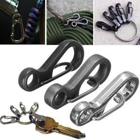 Visland 10x Improved Durable Spring-Loaded Gate Aluminum D Ring Carabiners Clips Hook for Home, Rv, Camping, Fishing, Hiking, Traveling