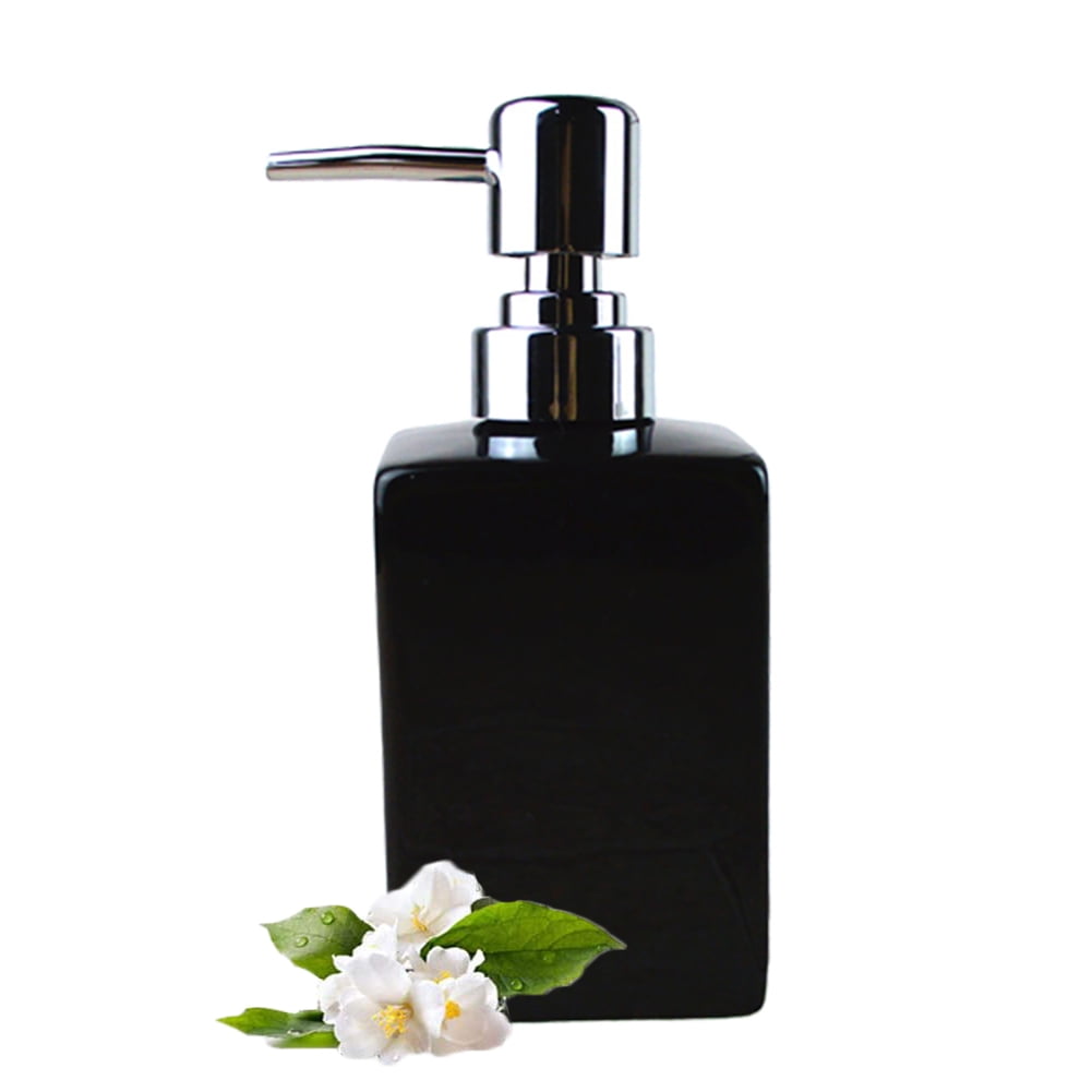 Visland 11OZ Ceramic Soap Dispenser with Rust Proof Stainless Steel