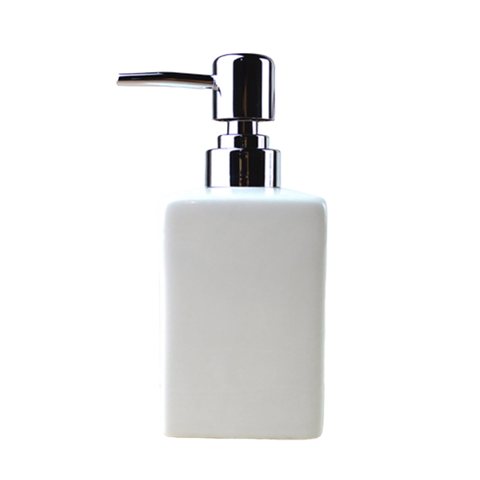 Visland 11OZ Ceramic Soap Dispenser with Rust Proof Stainless Steel