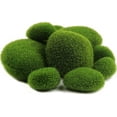 thumbnail image 1 of Visland 12PCS Artificial Moss Rocks, 3 Size Faux Green Moss Covered Stones Green Moss Balls Decorative Fake Moss Decor for Fairy Gardens Floral Arrangements Craft, 1 of 7