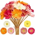 thumbnail image 1 of Visland 19.69" Artificial Plastic Silk Gerbera Daisies Wedding Bouquet, 1 of 4