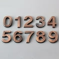 thumbnail image 1 of Visland 2 Inch Brown House Numbers for Mailbox or Door Address, Home Office Hotel Room, 3D Model, Self Adhesive. (1 Pcs), 1 of 4