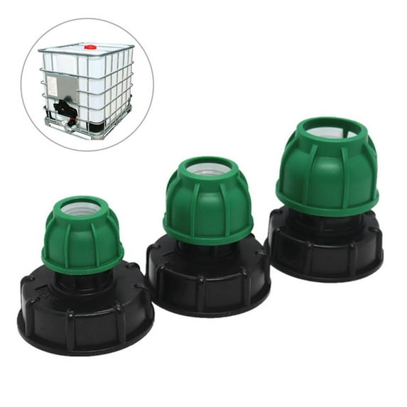 Visland 20/25/32mm IBC Tank Adapter IBC Adapter Faucet Connectors Garden Water Tank Hose Connector Accessories S60 * 6