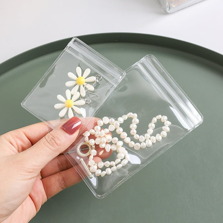 Visland 20PCS PVC Bag Sealed Clear Soft Plastic Bag Anti rust Universal Keepsake Packaging Jewelry Storage Bag