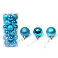 thumbnail image 1 of Visland 24PCS Christmas Balls Ornaments for Xmas Christmas Tree - 3 Style Shatterproof Christmas Tree Decorations Hanging Ball for Holiday Wedding Party Decor, 1 of 4