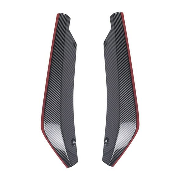 Visland 2Pcs Universal Car Rear Bumper Lip Spoiler Diffuser Splitter Scratch Protector